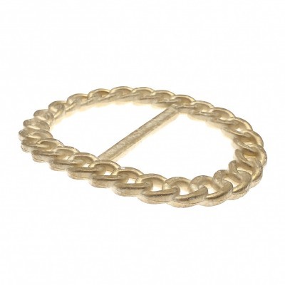 Fivela Oval Imitação Corrente 4cm