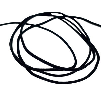 Cordão Fino Redondo 1,5mm Preto