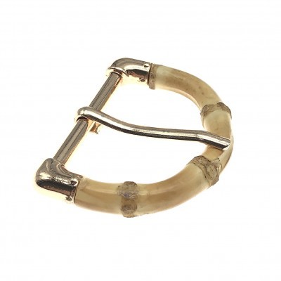 Fivela Meia Lua com Fuzilhão 4cm