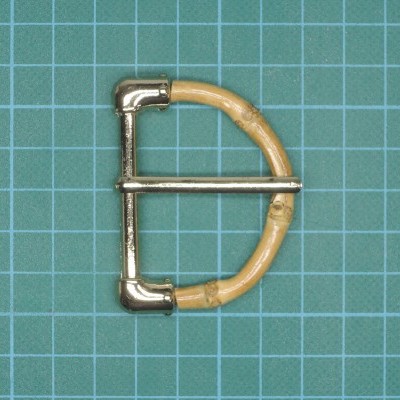 Fivela Meia Lua com Fuzilhão 4cm