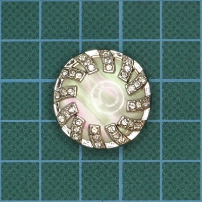 Botão de Pé Metálico/Plástico 25mm 40L NK/BR Iris