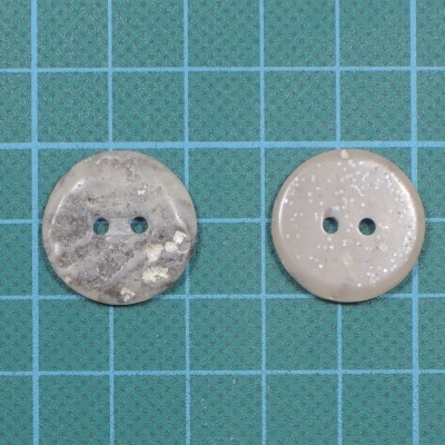 Botão 2 Furos Plástico Redondo 20mm