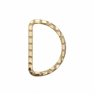 Argola Meia Lua Metálica 4cm com Textura