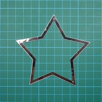 Estrela AC p/Coser 9,4cm Prata