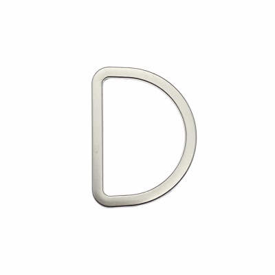 Argola Meia Lua Metálica Achatada 3cm