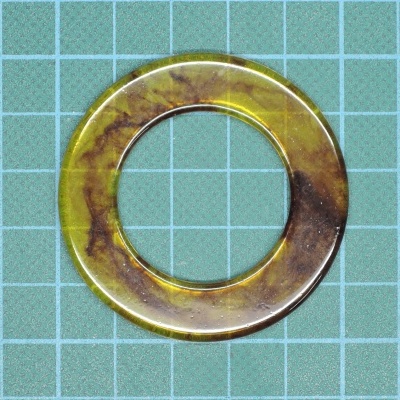 Argola Plástica 5cm Achatada