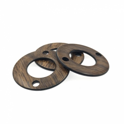 Argola Plástica Achatada 3,4cm com Dois Furos