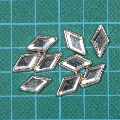 Tacha Losango 8mm x 14mm com Pedra Termocolante