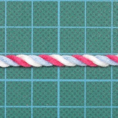 Cordão Torcido 4mm Tricolor