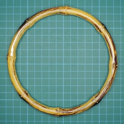Argola Plástica Imitação Bambu 15cm