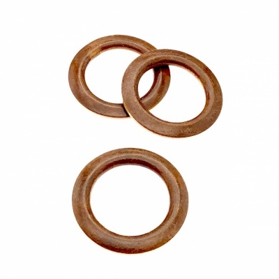 Argola Madeira 7cm Achatada