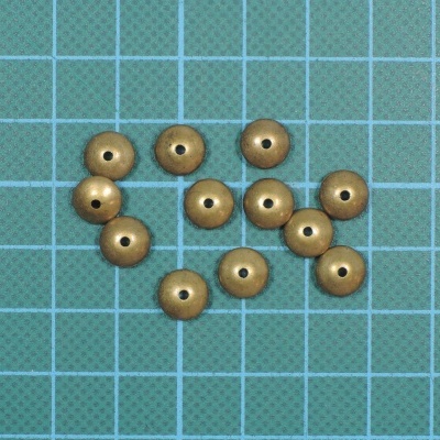 Missanga Ovalada 8mm x 4mm com Furo 1mm