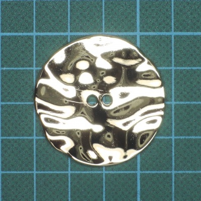 Botão 2 Furos Metálico Redondo 3,8cm