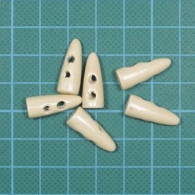 Botão 2 Furos Madeira 8x20mm