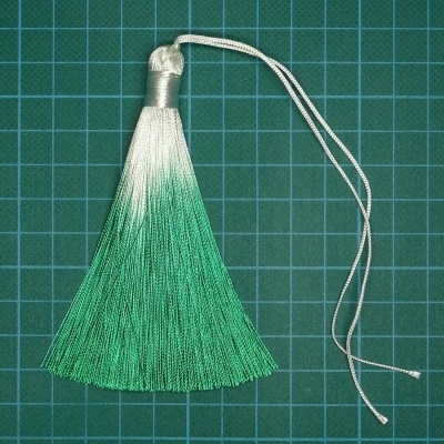 Borla com Ponta Tingida 10,5cm com 14cm de Fio