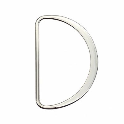 Argola Meia Lua Metálica Achatada 5,5cm