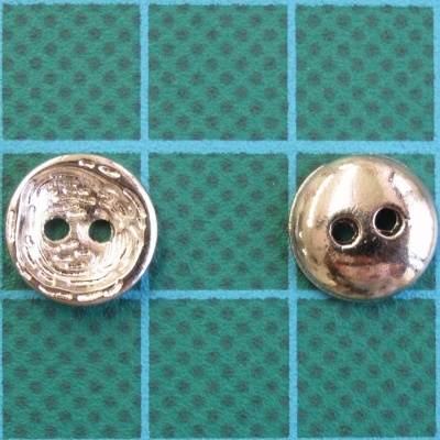 Botão 2 Furos Metálico Redondo 10mm