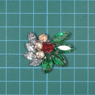 Aplicação 3cm x 3,6cm Base Cola com Pedras