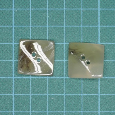 Botão 2 Furos 21mm Bege