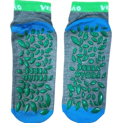 Meias antiderrapantes Feijão Verde - Pimpas