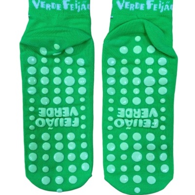 Meias antiderrapantes Feijão Verde