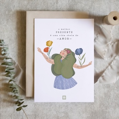 Postal . Amor presente