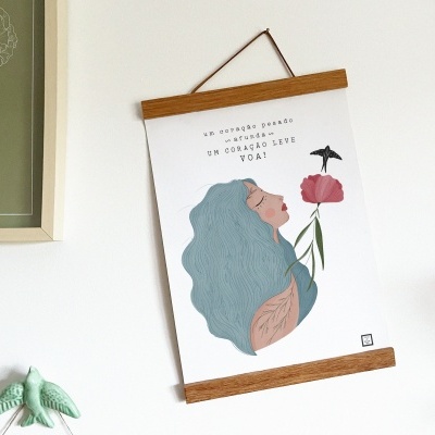 Tela . Coração leve