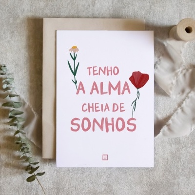 Postal . Alma sonhos