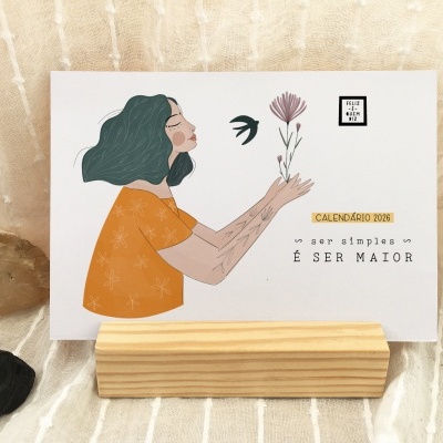 Calendário de mesa 2026 - Pré-venda