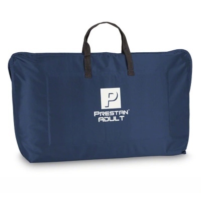 Bolsa de tecido azul escuro com logotipo PRESTAN ADULT