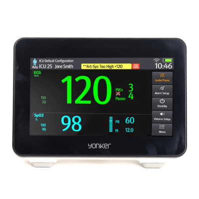 Monitor médico digital com ecrã a cores da YONKER