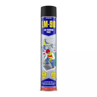 Lata de spray LM-90 tinta de demarcação de linhas com rótulo ilustrado