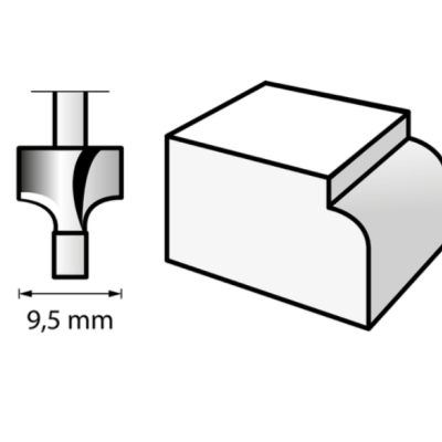 Fresa (HSS) de 9,5 mm (612)