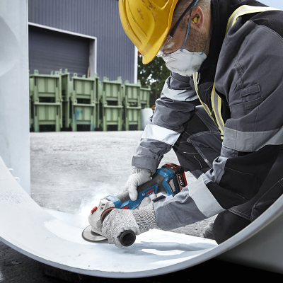 Mini rebarbadora sem fio GWS 18V-11 S (125 mm) 2 bat. 5.0. L-BOXX