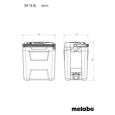 Caixa de refrigeração sem fio KB 18 BL