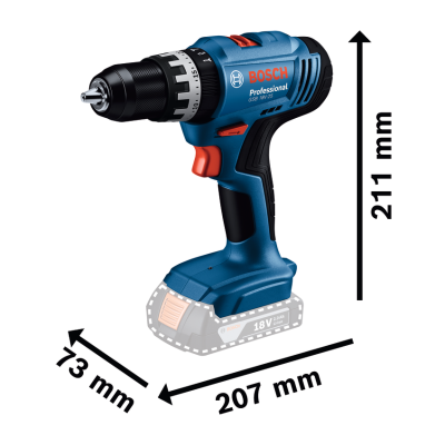 Berbequim com percurssão sem fio GSB 18V-25