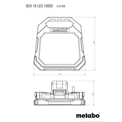 Holofote sem fio BSA 18 LED 10000