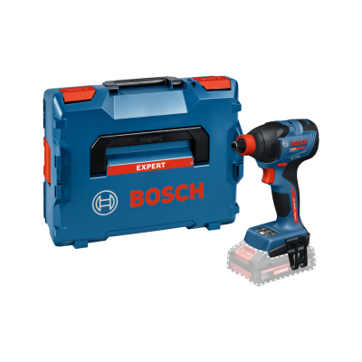 Conjunto de ferramenta Bosch Expert com estojo azul e chave de impacto sem fio azul