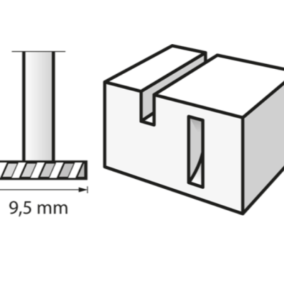 2 Fresas de Alta Velocidade 9,5mm (199)
