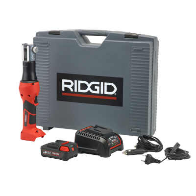 Conjunto de ferramenta elétrica RIDGID com estojo cinzento