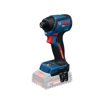 Aparafusadora de impacto Bosch azul e preto com texto