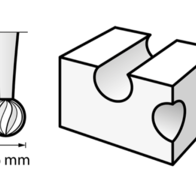 3 Fresas para Gravar 1,6mm (106)