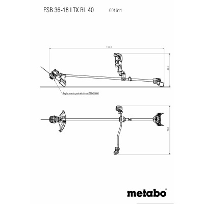 Roçadora sem fio FSB 36-18 LTX BL 40