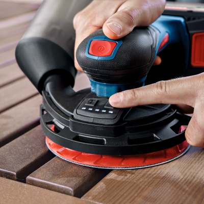 Lixadora elétrica sem fio a lixar madeira