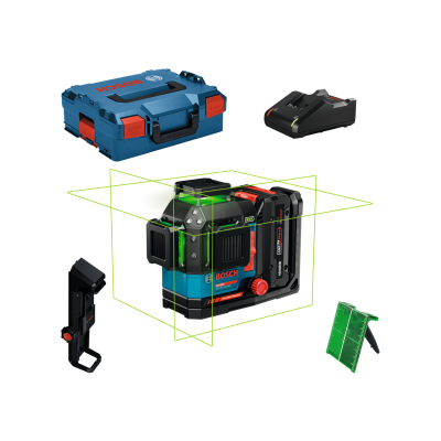 Conjunto de ferramentas Bosch com nível laser e acessórios