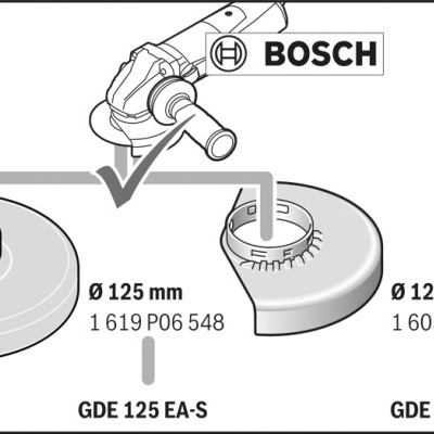 Tampa de aspiração de encaixe GDE 125 EA-S (para rebarbadoras)
