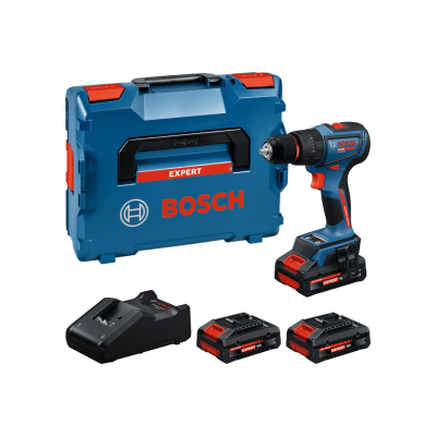 Conjunto de ferramenta Bosch Expert com mala, furadeira/parafusadora, acumuladores e carregador