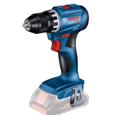 Berbequim sem fios Bosch Professional azul e preto com detalhes vermelhos