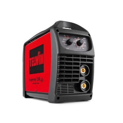 Máquina de soldar vermelha e preta TELWIN Superior 250