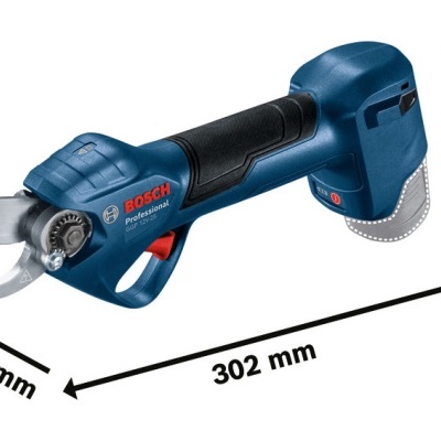 Aparelho eléctrico azul escuro e preto Bosch Professional com lâmina curva e punhos